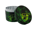 Skull & Leaf Design Grinder 50mm -  4-Piece Assorted Design