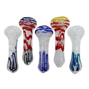 4.5" Heavy Glass Spoon Hand Pipe - Assorted Colour