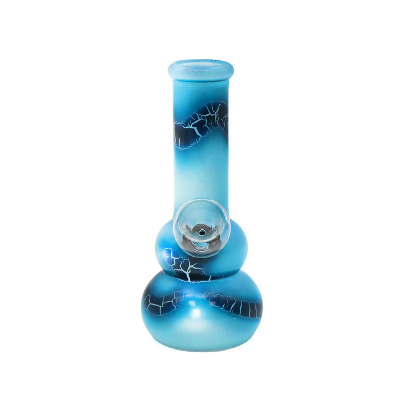 5" Crackle Print Mini Water Pipe - Assorted Colors