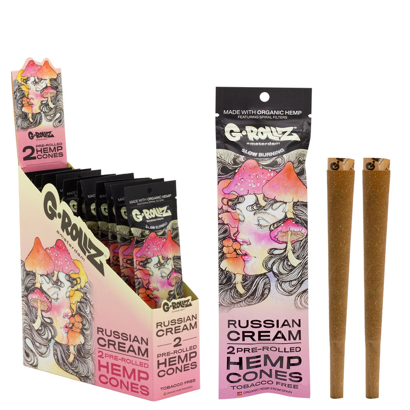 G-ROLLZ 2x Pre-Rolled Hemp Cones - 12 Packs/Display