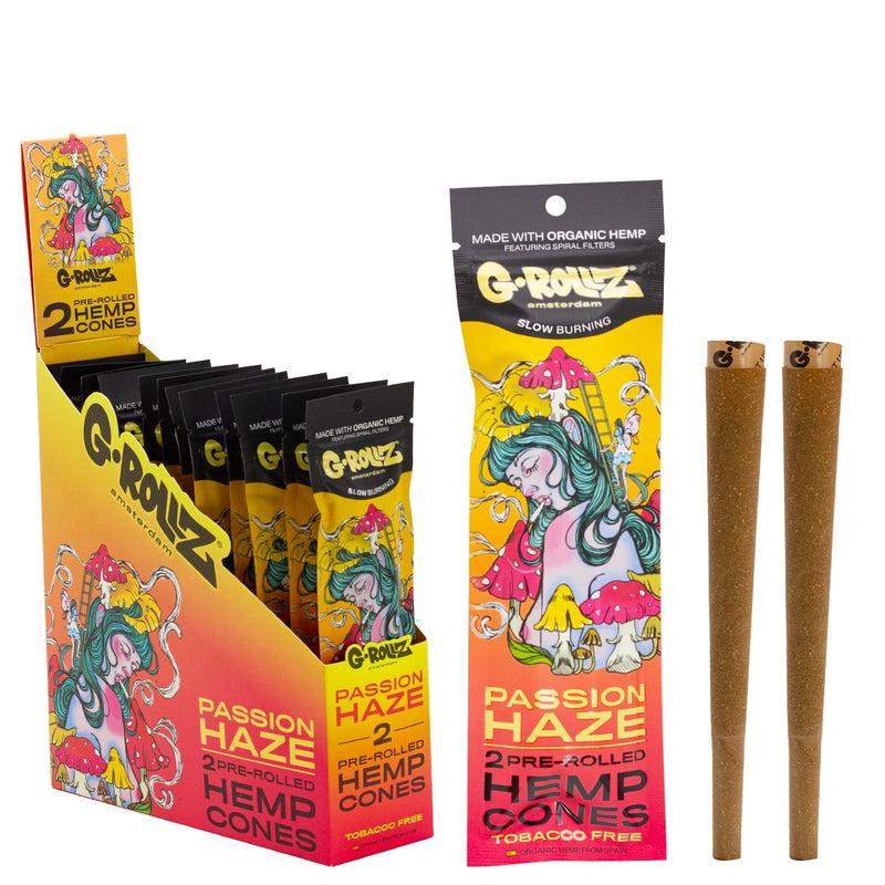 G-ROLLZ 2x Pre-Rolled Hemp Cones - 12 Packs/Display