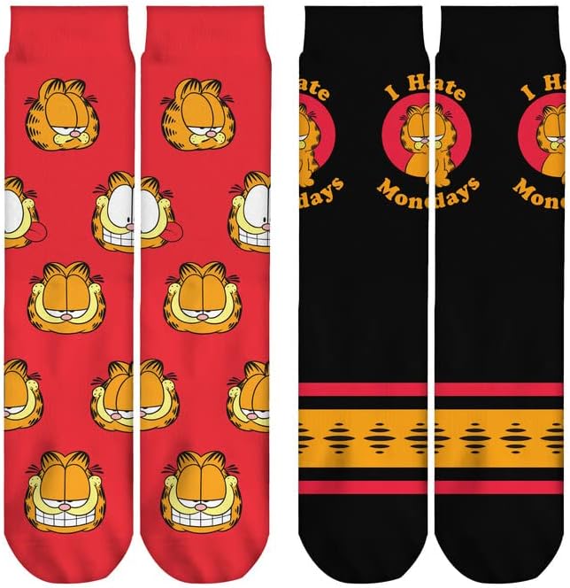 Licensed 2pk Funky Socks - Garfield
