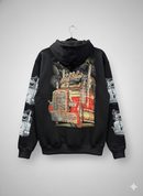 Unisex Graphic Streetwear Zip Hoodie - Road King Semi-Truck