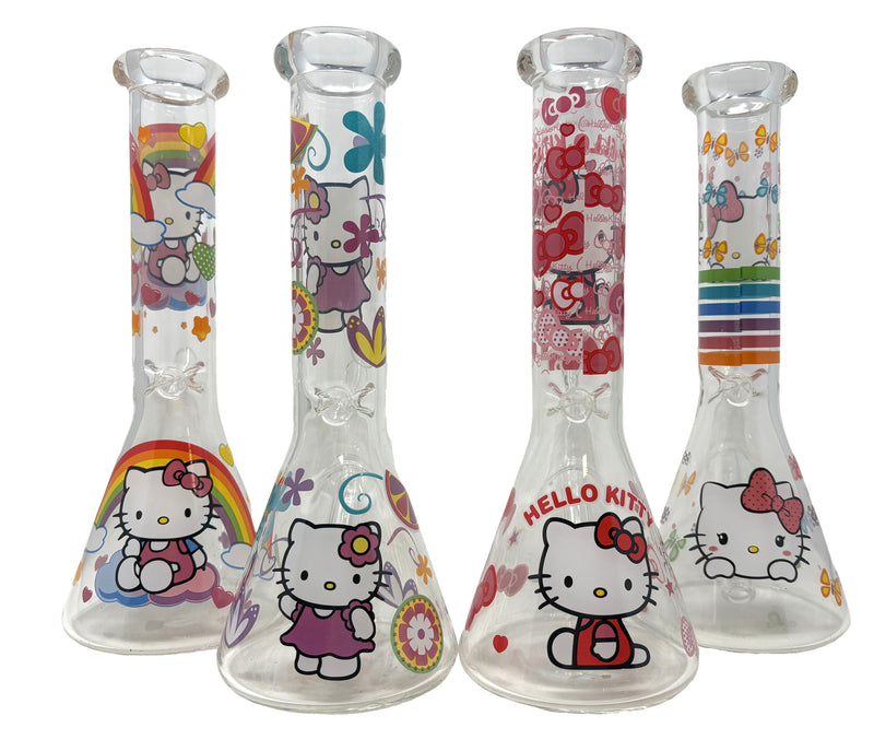 10" HELLO KITTY  Beakers Water Pipe - Assorted Designs