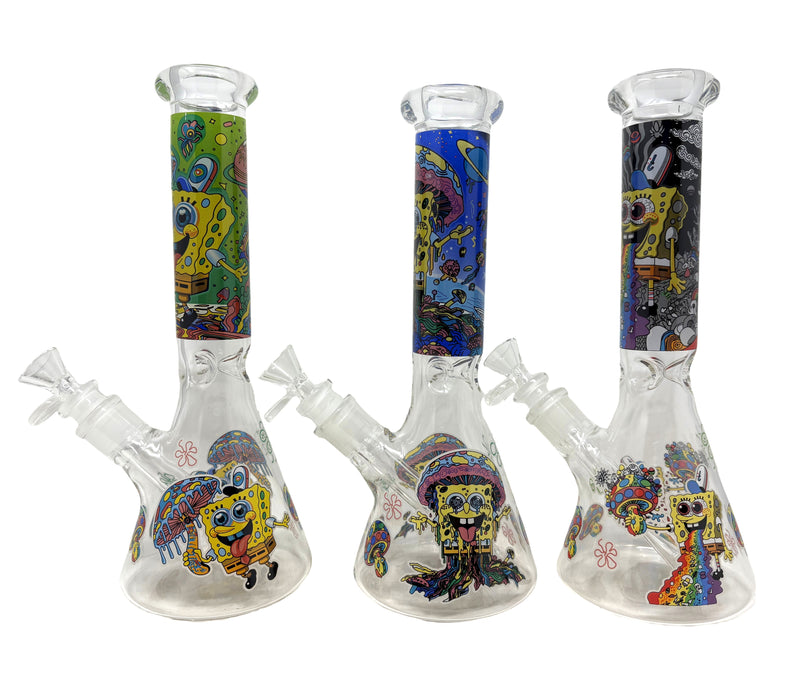 10" Sponge Bob Beakers Water Pipe - Assorted Designs