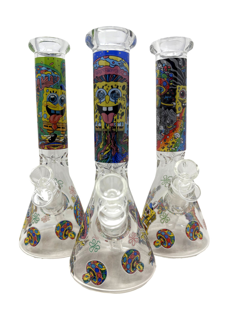 10" Sponge Bob Beakers Water Pipe - Assorted Designs