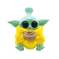 5" Baby Yoda Silicone Water Pipe