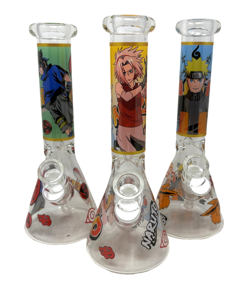 10" Naruto Beakers Water Pipe - Assorted Designs