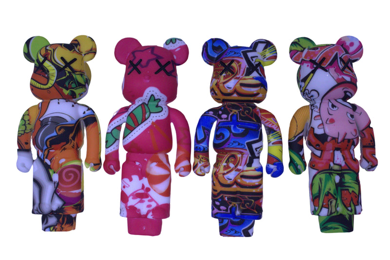 4.5" Kaws Bear Silicone Hand Pipe - Assorted Colour