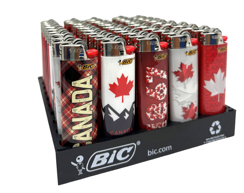 BIC Lighters Regular Classic Canadian Series - 50'S/Display