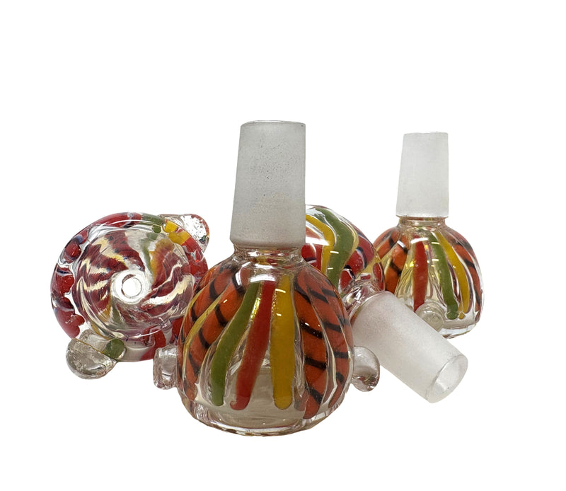 14mm Male Inline Bowl - Assorted Colour