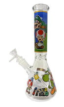 10" SUPER MAREO Beaker Water Pipe - Assorted Design