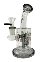7" Cartoon Design, Rig w/ Tube Percolator - Assorted Color
