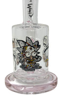 7" Cartoon Design, Rig w/ Tube Percolator - Assorted Color