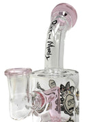 7" Cartoon Design, Rig w/ Tube Percolator - Assorted Color