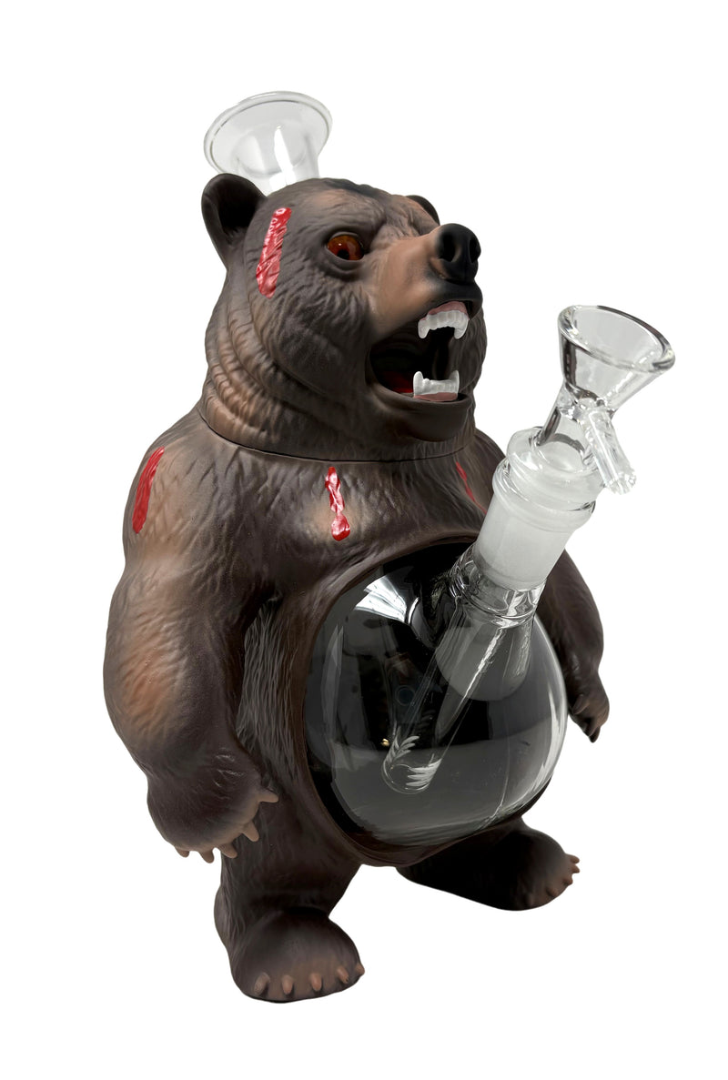 10" Savage Grizzly Bear Bong