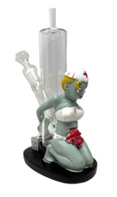 8" Zombie Nurse Glass Bong