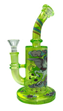8" Neon Dream Pegasus Glass Water Pipe - Assorted design
