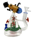 6.5" Undersea Adventure Glass Water Pipe (Limited Edition)