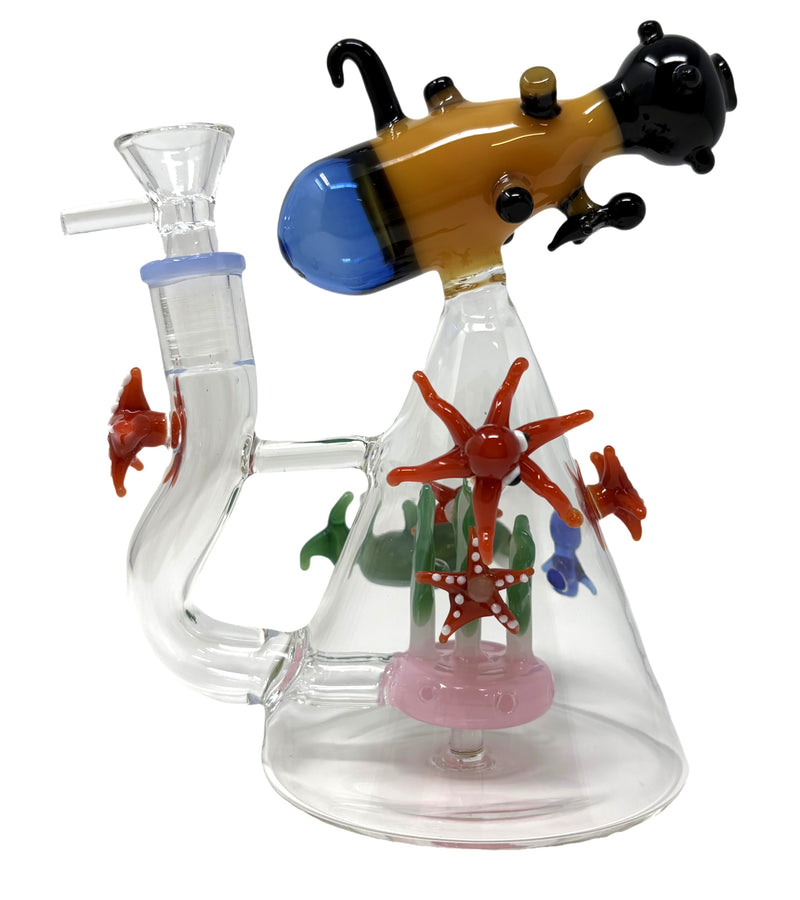 6.5" Undersea Adventure Glass Water Pipe (Limited Edition)