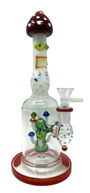 10" Mushroom Monster Perc Glass Water Pipe