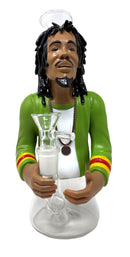 9" Rasta-Style Figurine Water Pipe
