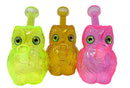 6" Owl Glow Glass Water Pipe - Assorted design