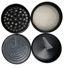 63mm Maze-Top 4-Piece Metal Herb Grinder 6pcs set – Assorted Colors