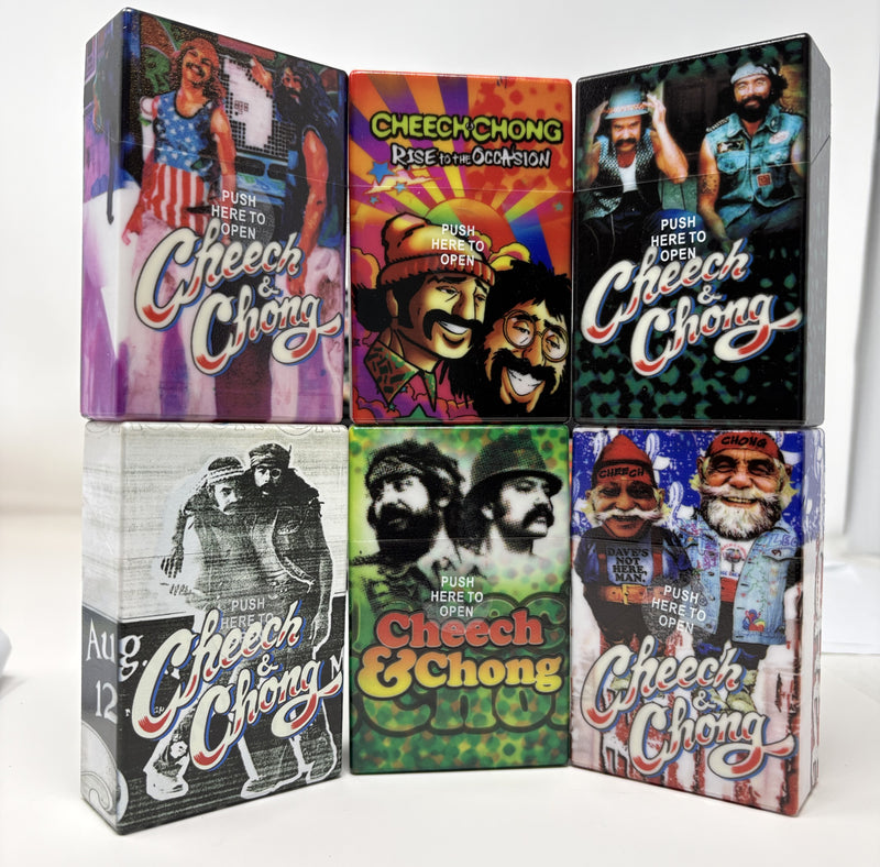 Cheech & Chong Plastic Cigarette Case Display- 12pcs a box