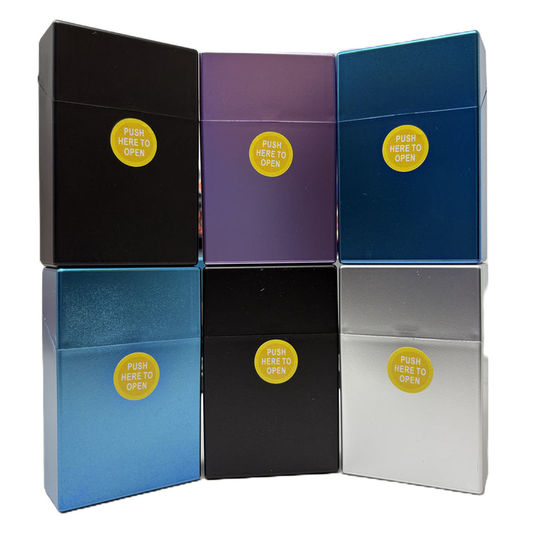 Premium Push-Open Plastic Cigarette Case-12pcs/box