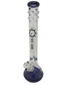 EC420 15.5" 7mm Glass Dots Beaker Water Pipe