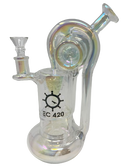 EC420 8.5" 4-Arm Perc Holographic Rainbow Recycler