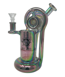 EC420 8.5" 4-Arm Perc Holographic Rainbow Recycler