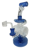 EC420 9.5" Swiss Perc Stemless Dab Rig with Banger