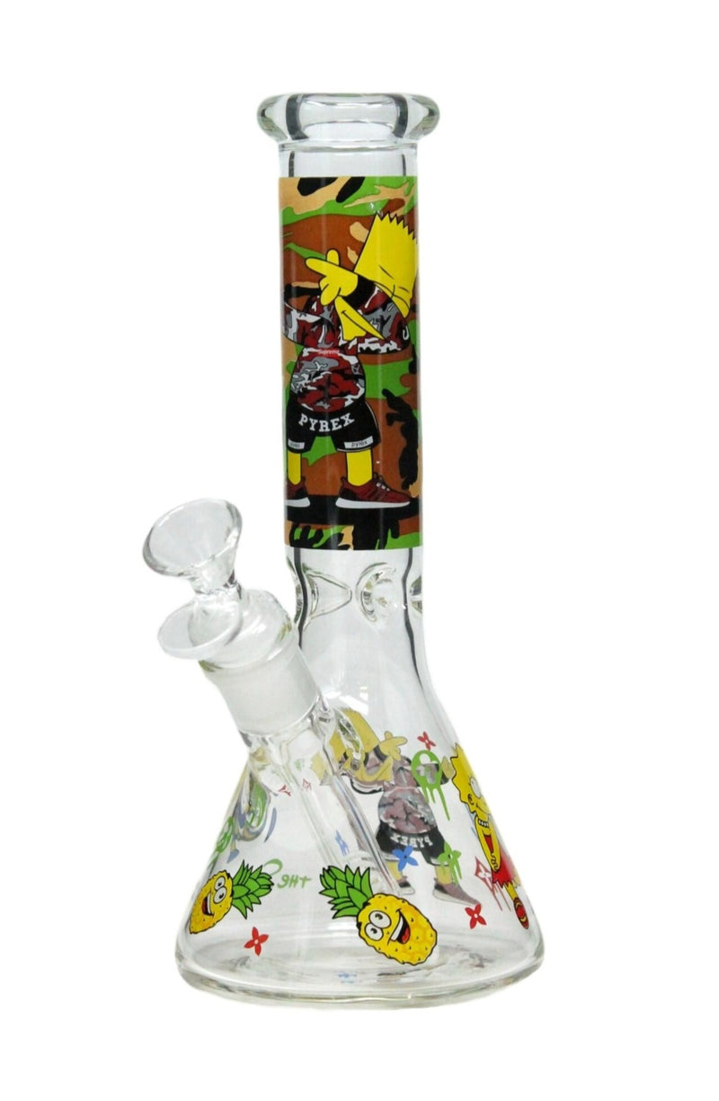 10" Graphic Beaker- Assorted Design