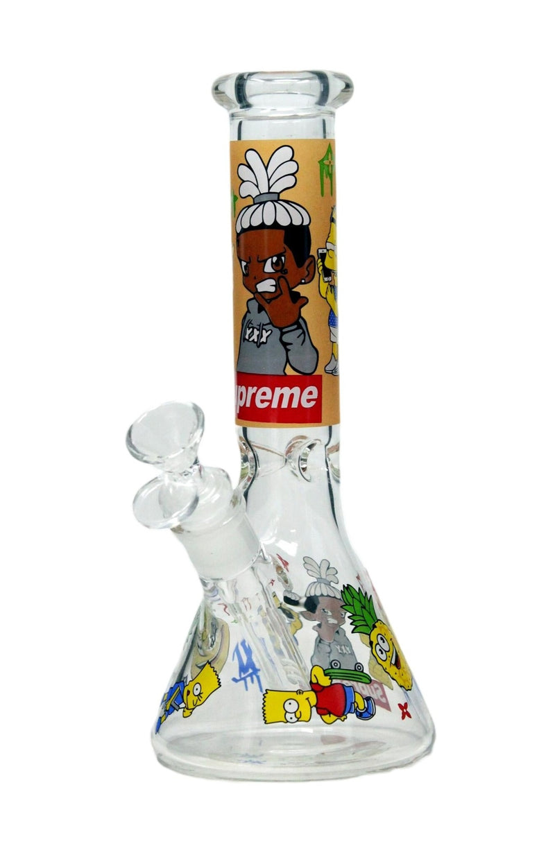 10" Graphic Beaker- Assorted Design