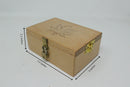 Handcrafted Wood Box - Cute Mini Leaf Outline