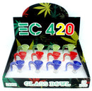 Helix Horn 14mm Male Glass Bowl Tray - 12pcs/Display