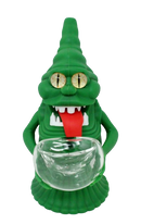 5" Green Monster Silicone Water Pipe