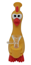 7" Screaming Chicken Silicone Water Pipe