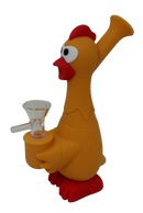 7" Screaming Chicken Silicone Water Pipe