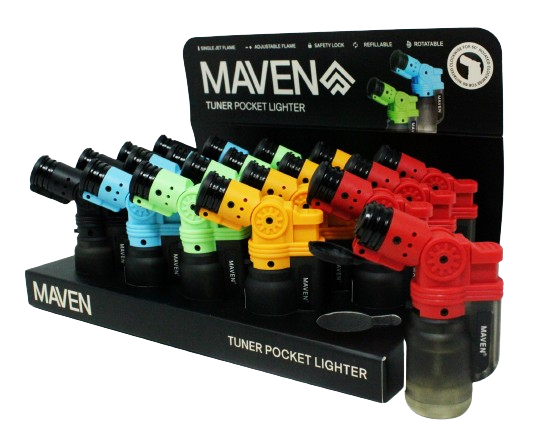 Maven Tuner Pocket Torch Lighters - 20pcs/Display