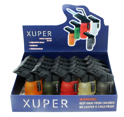 XUPER Mini Pocket Torch Lighters - 20pcs/Display