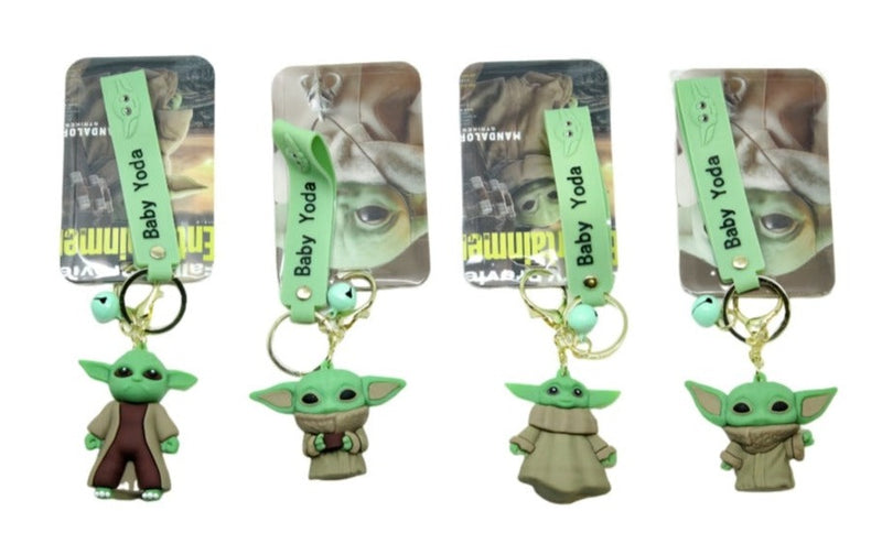 Yoda Keychain with Cardholder - 10pcs Assorted