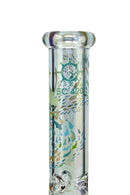 EC420 14" 7mm Metallic Cluster of Fish Print Beaker Water Pipe