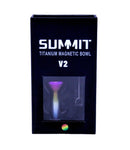 Buy 3 get 1 FREE - 14mm SUMMIT Titanium Magnetic Bowl V2 - (4 Magnetic Dots) Assorted Colors
