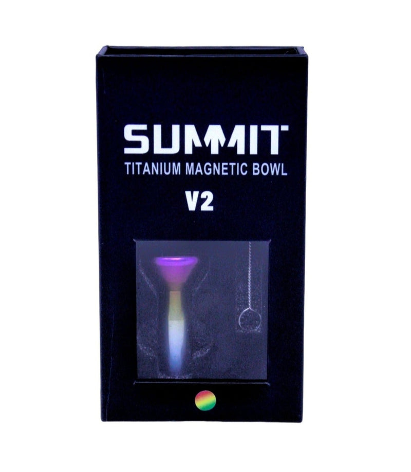 14mm SUMMIT Titanium Magnetic Bowl V2 - (4 Magnetic Dots)