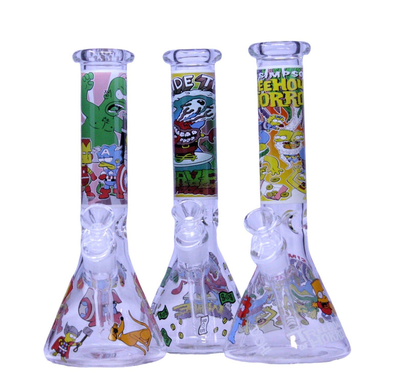 10" S&S Beakers Water Pipe - Assorted Designs