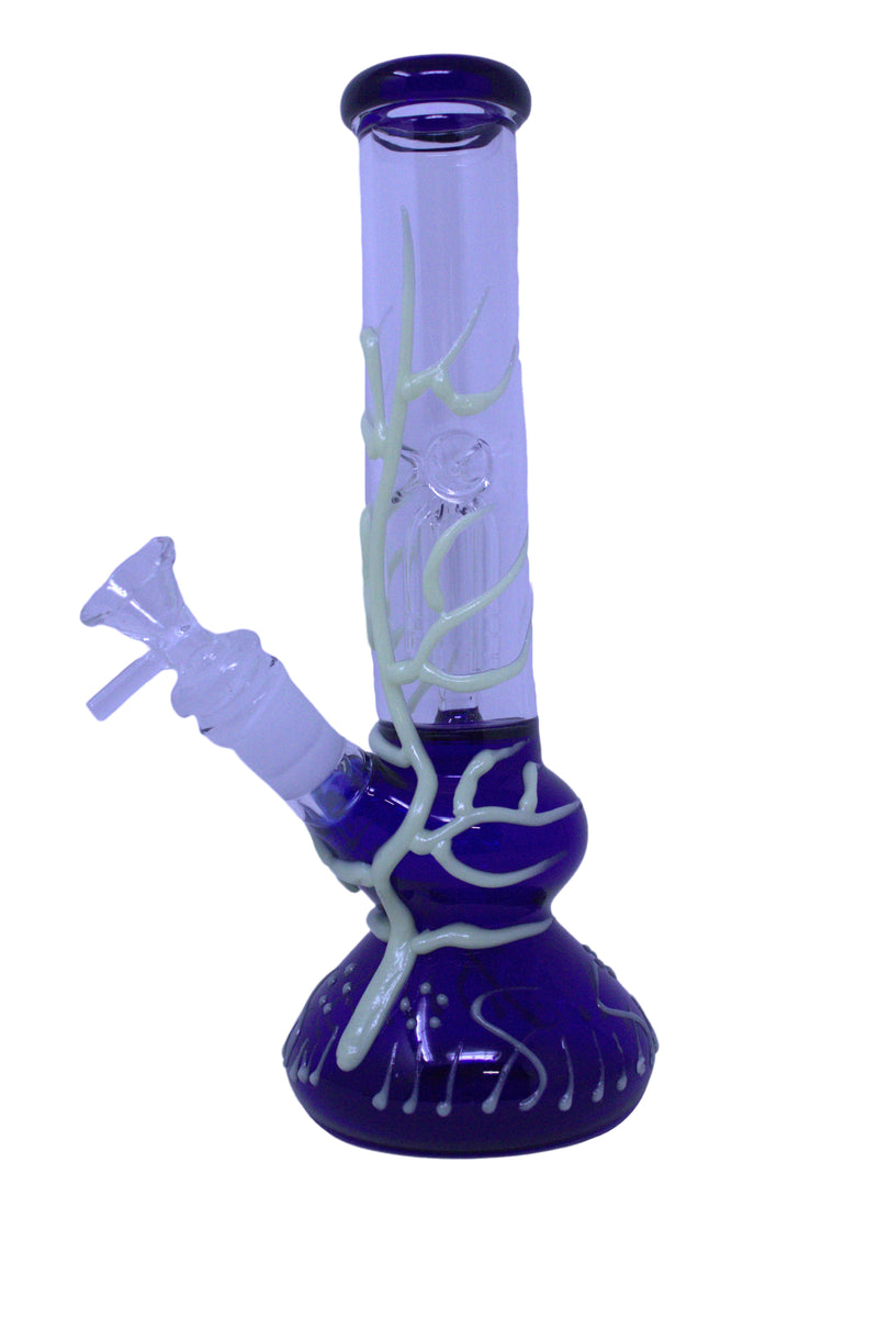 10" Tree Glow in the Dark Water Pipe