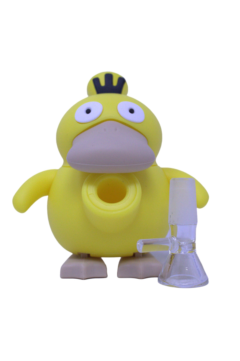 5" Psyduck Silicone Water Pipe